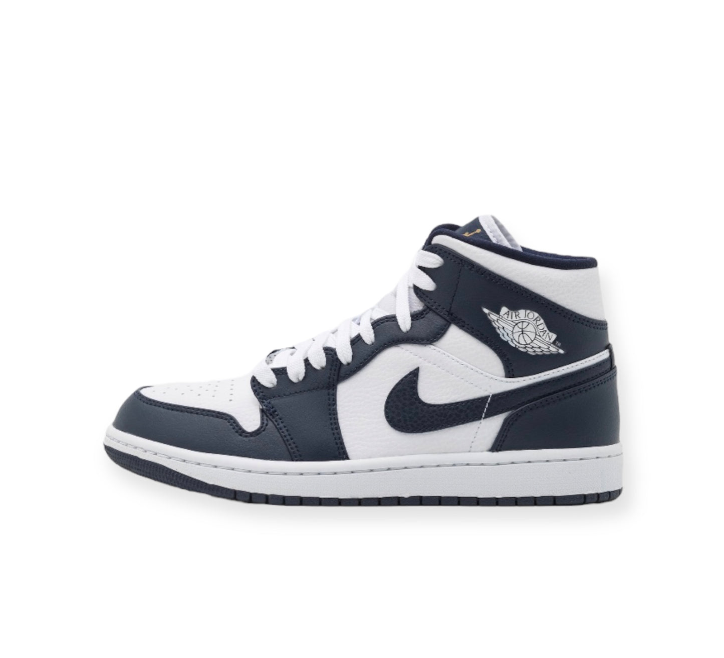 Air Jordan 1 Mid Metallic Gold Obsidian
