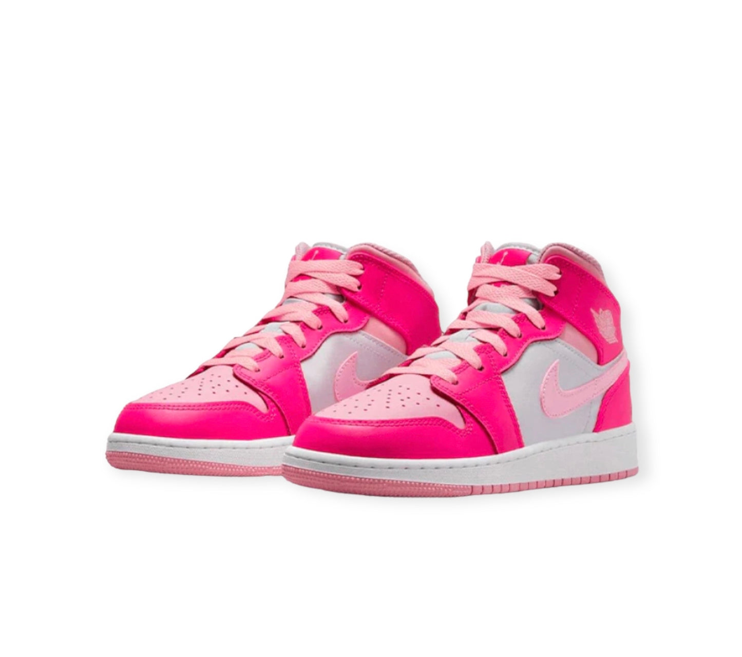 Air Jordan 1 Mid Gs Fierce Pink