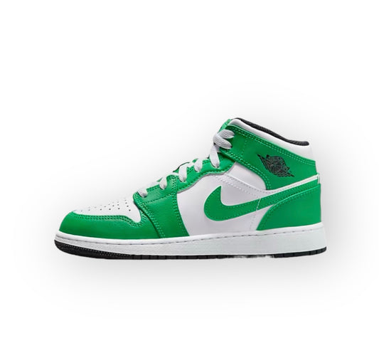 Air Jordan 1 Mid (GS) Lucky Green